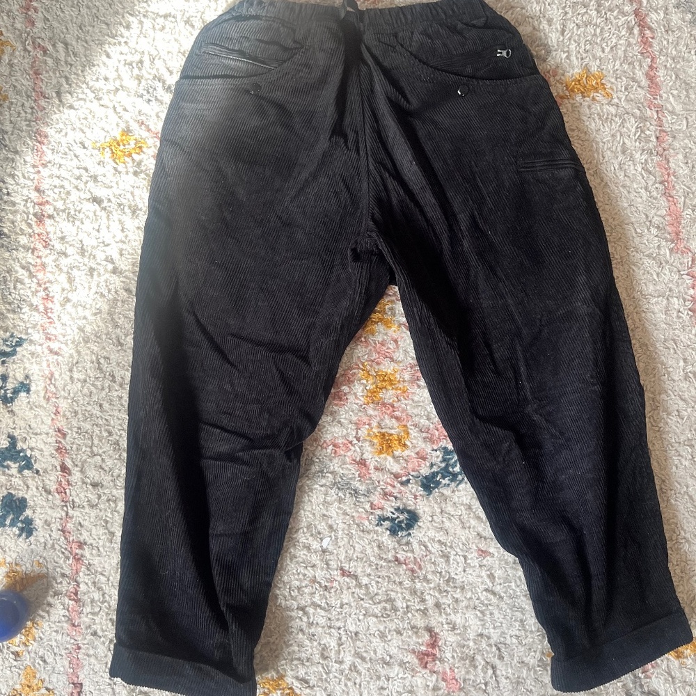 Pilgrim Surf & Supply black corduroy salathe climbing pant
